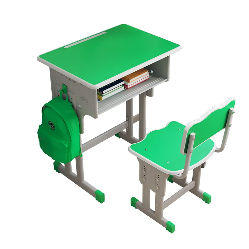 Dual-Column B Series School Desk & Chair Set