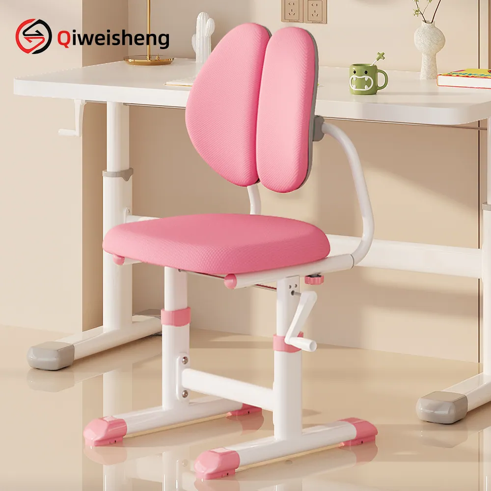 Dual-Backrest Sponge Hand-Crank Chair with Footrest